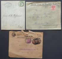 DEUTSCHES REICH: 7 Poststücke aus 1872–1945