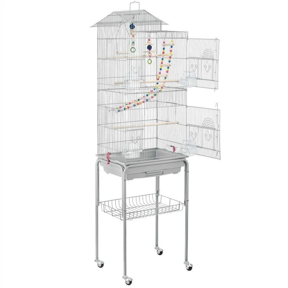 Altro: Vogelkäfig Vogelhaus mit Ständer weiss – Nuovo e nell'imballaggio originale da Bottighofen venduto da zaap
