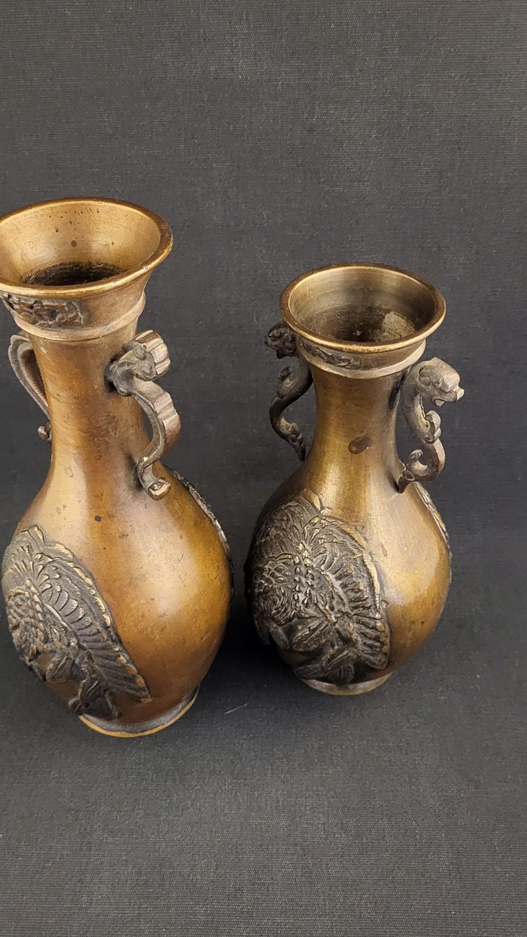 Vase & Récipients: Bronzevasen-Paar – D'occasion à Basel par spinne02 5