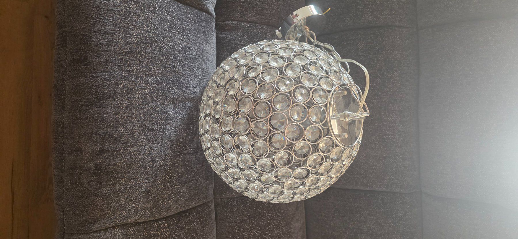 Lampadari & plafoniere: Deckenleuchte mit Chrome und weißer Glaskugel – Usato da Lachen SZ venduto da pet_2h68