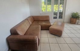 Ecksofa aus Büffelleder  sehr bequem & gepflegt