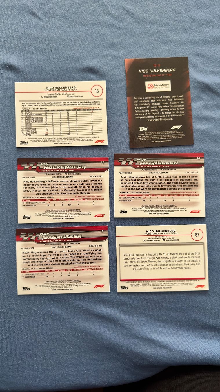 Topps Carte collezionabili: Topps chrome karten forme 1 haas – Nuovo (secondo la descrizione) da Burgdorf venduto da Catbagger64 2