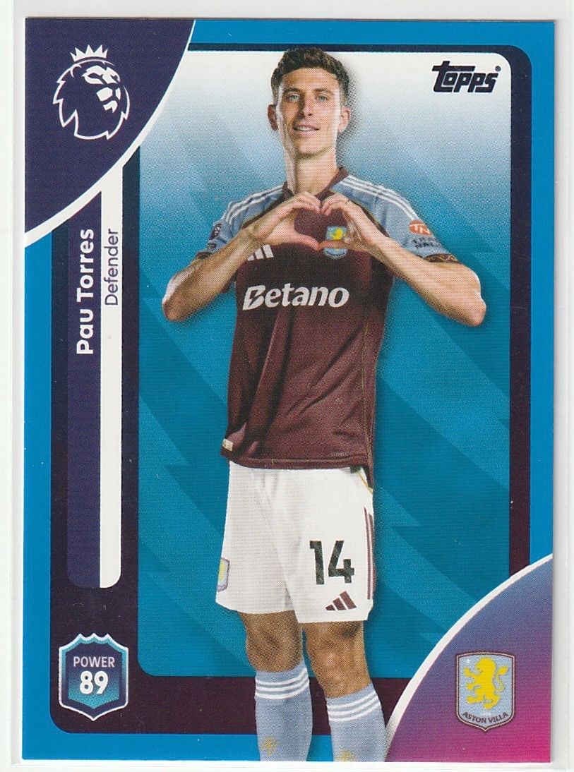 Topps Sammelbilder & Trading cards: 2026 Topps Premier League Pau Torres Base Blue Parallel – Neu (gemäss Beschreibung) aus Biel/Bienne von historian-198