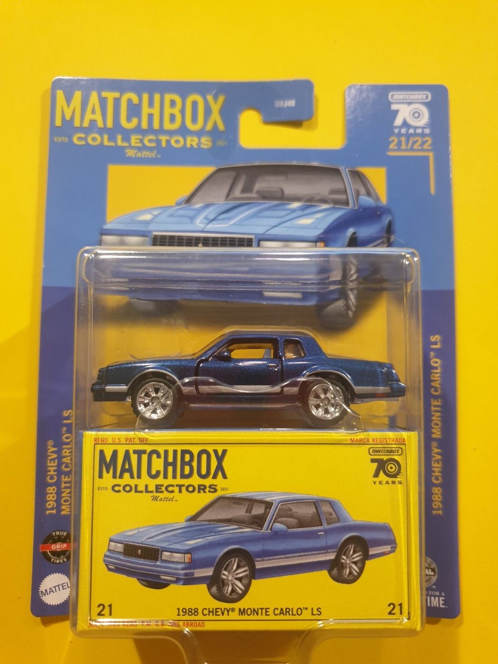 Matchbox Modellini d'auto: Matchbox 1988 CHEVY MONTE CARLO LS – Nuovo e nell'imballaggio originale da Oftringen venduto da Rotor 1