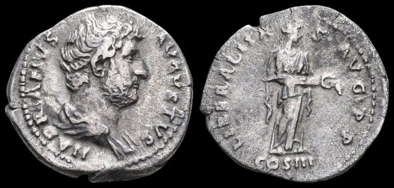 Tutti le monete: Hadrian, 117–138 n. Chr. Silberdenar – Usato da Niederwil AG venduto da Helveticoins