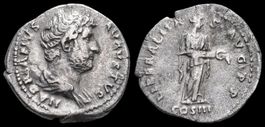 Hadrian, 117–138 n. Chr. Silberdenar