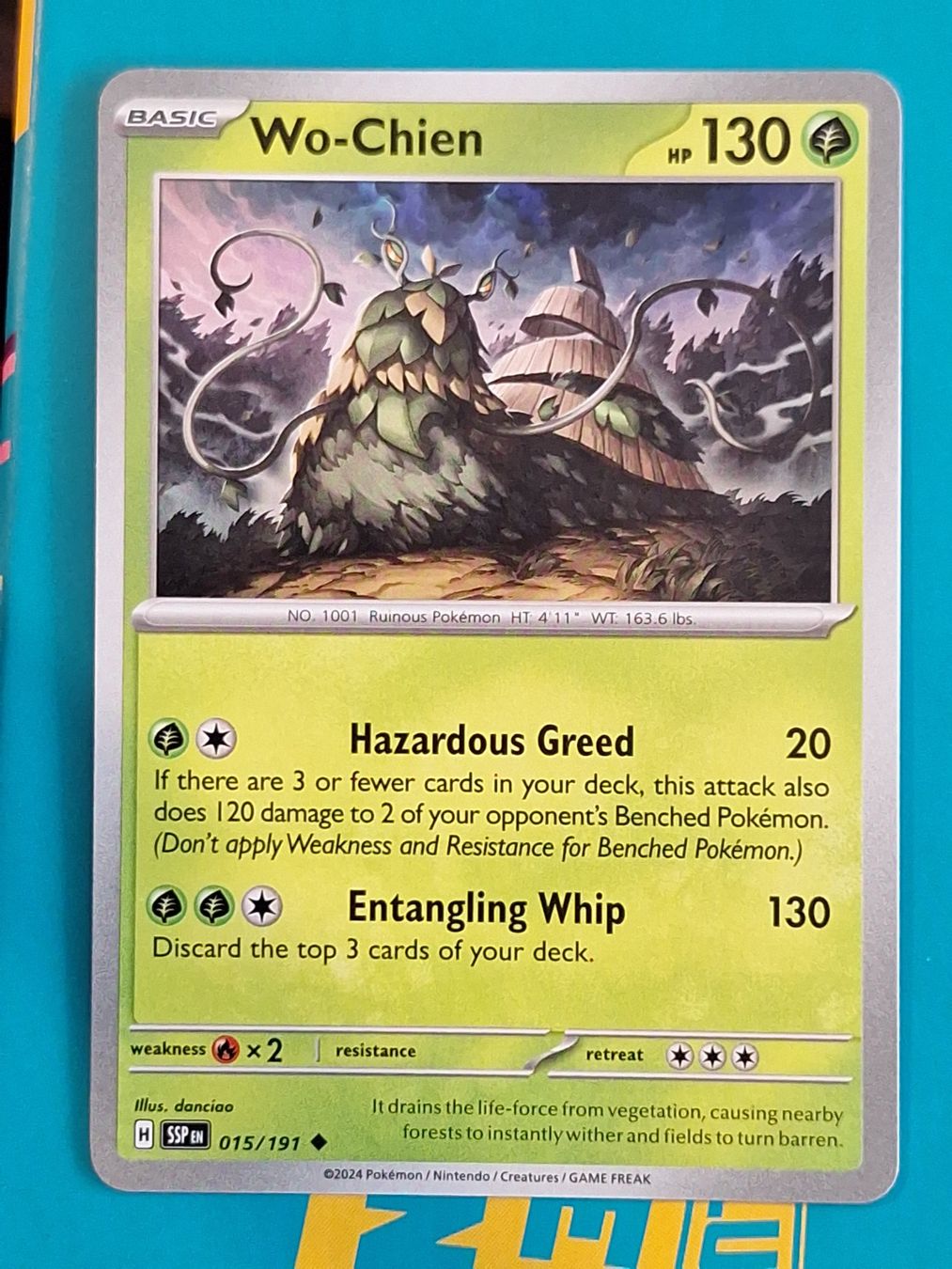 Pokémon Sammelbilder & Trading cards: Wo-Chien - Pokemon Surging Sparks – Gebraucht aus Altstätten SG von GGsGameshop