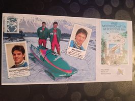 Weltmeister 1991 - handsignierte Karte mit Sonderstempel FDC