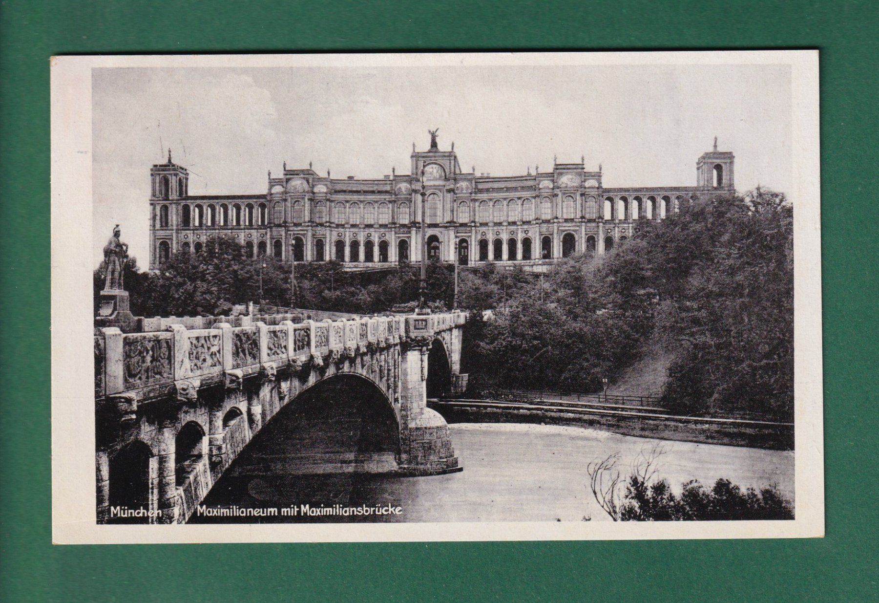 Cartoline postali: MÜNCHEN - Maximilianeum - 1949 – Usato da Pully venduto da nicecards-shop