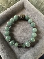 Elegantes Jadeit Jade Armband, 17 cm, für den Sommer!