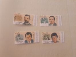 Moldova - Série de 4 timbres rares - Personnalités Moldaves