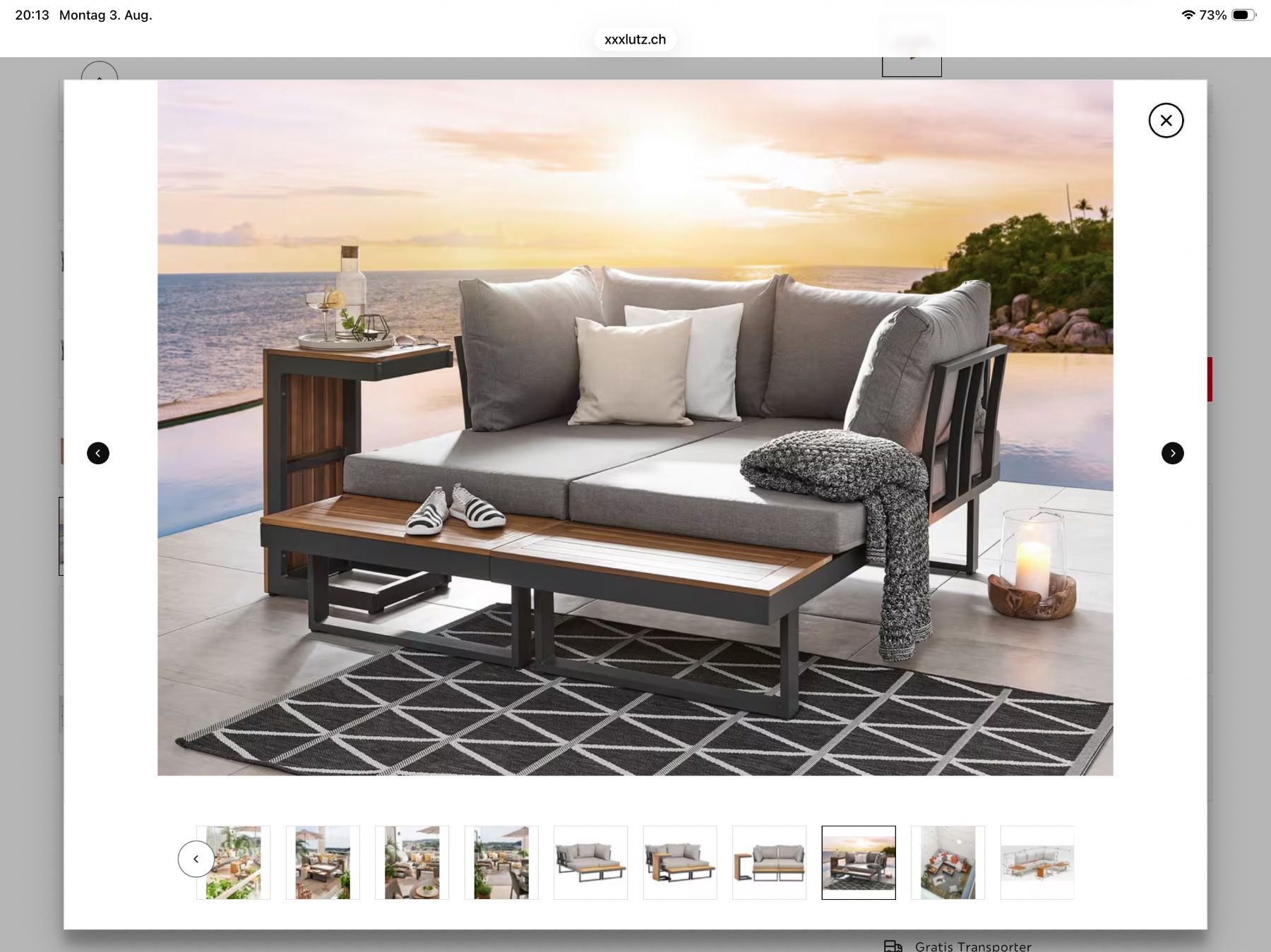 Sofas: Gartenlounge set – Gebraucht aus Kloten von Multipod 2