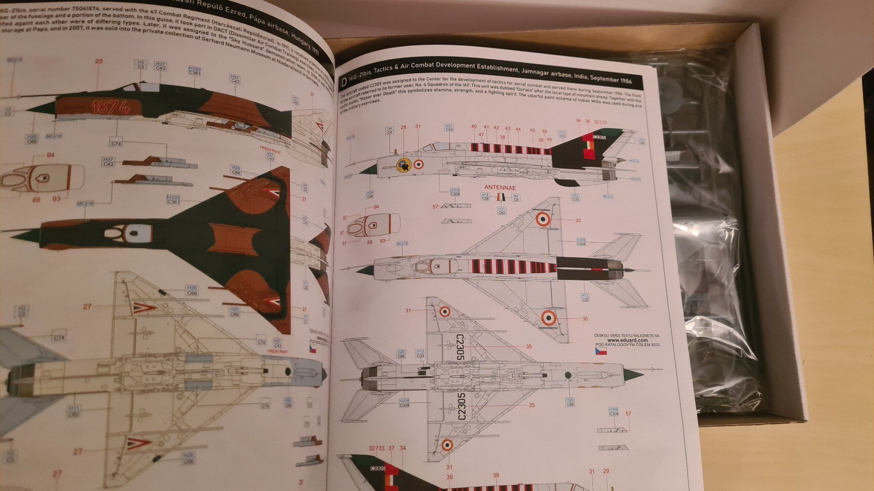 Kit di modellismo & Modellini statici: 1:48 MiG-21 bis ProfiPack - Eduard 8232 – Nuovo (secondo la descrizione) da Bassersdorf venduto da jackbmw 8