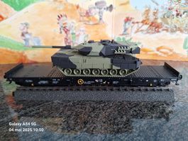Märklin HO 48715.Wagon DB avec char Leopard 2 "Danois "