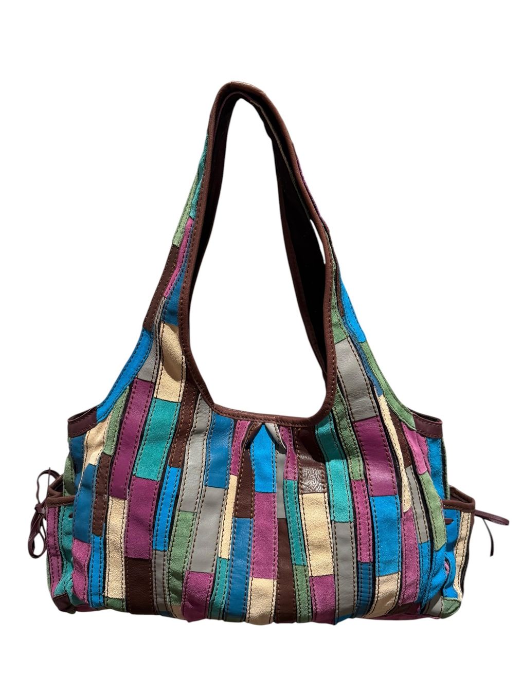 Taschen für Damen: LUCKY BRAND TASCHE ECHT LEDER PATCHWORK MEGA – Gebraucht aus LUZERN von modeundlifestyle