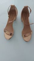 Pumps/Sandalen - Rosé-Gold - Gr. 40 - sehr elegant