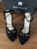 Elegante Navyboot Sandaletten, Grösse 40, Schwarz, wie Neu!