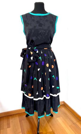 Kleid 2 teilig von DRESS WITH JOY ✔️ (Seide - Grösse 36)