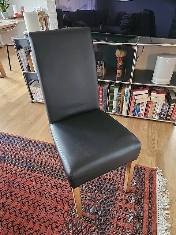 Sedie: Kunstlederstuhl, dunkelbraun – Usato da St. Gallen venduto da Sellstuff 1