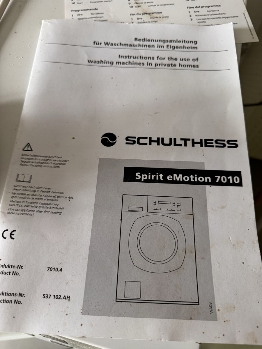 Schulthess Waschmaschinen: Schulthess Emotion 7010 – Gebraucht aus Langenthal von Mstan 1