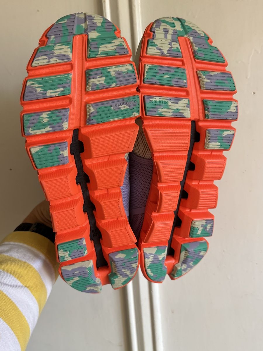 On Damenschuhe: On Cloud Running Shoes - Lavender/Orange - Size 38,5 – Neu (gemäss Beschreibung) aus Dietikon von dom_pvq5 5