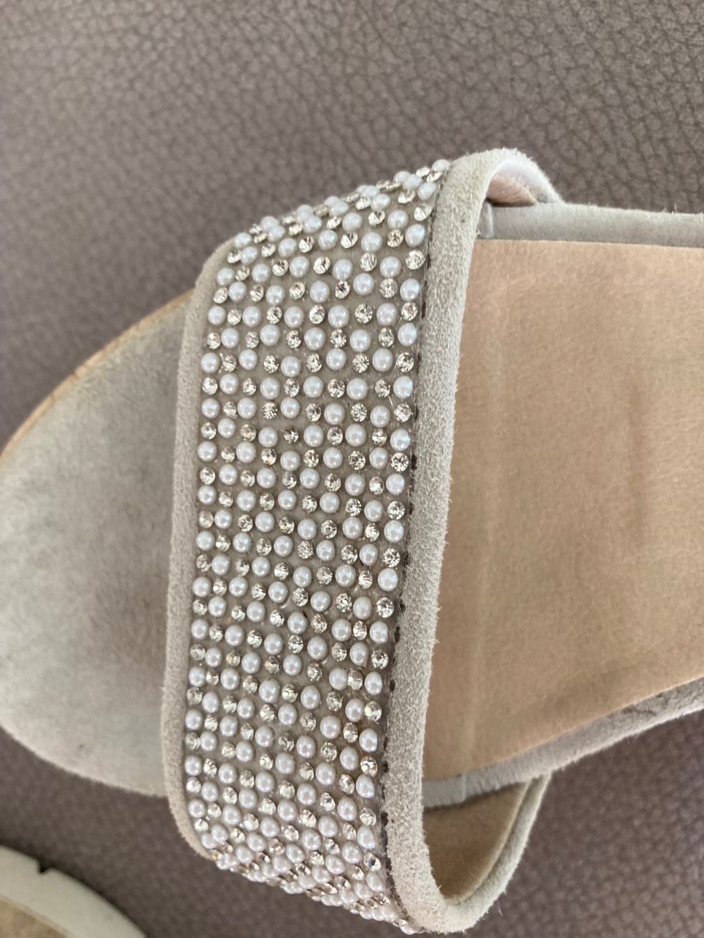 Scarpe da donna: Schuhe Keilabsatz beige Gr. 39, Wildleder – Usato da Glattpark (Opfikon) venduto da Pangie 3