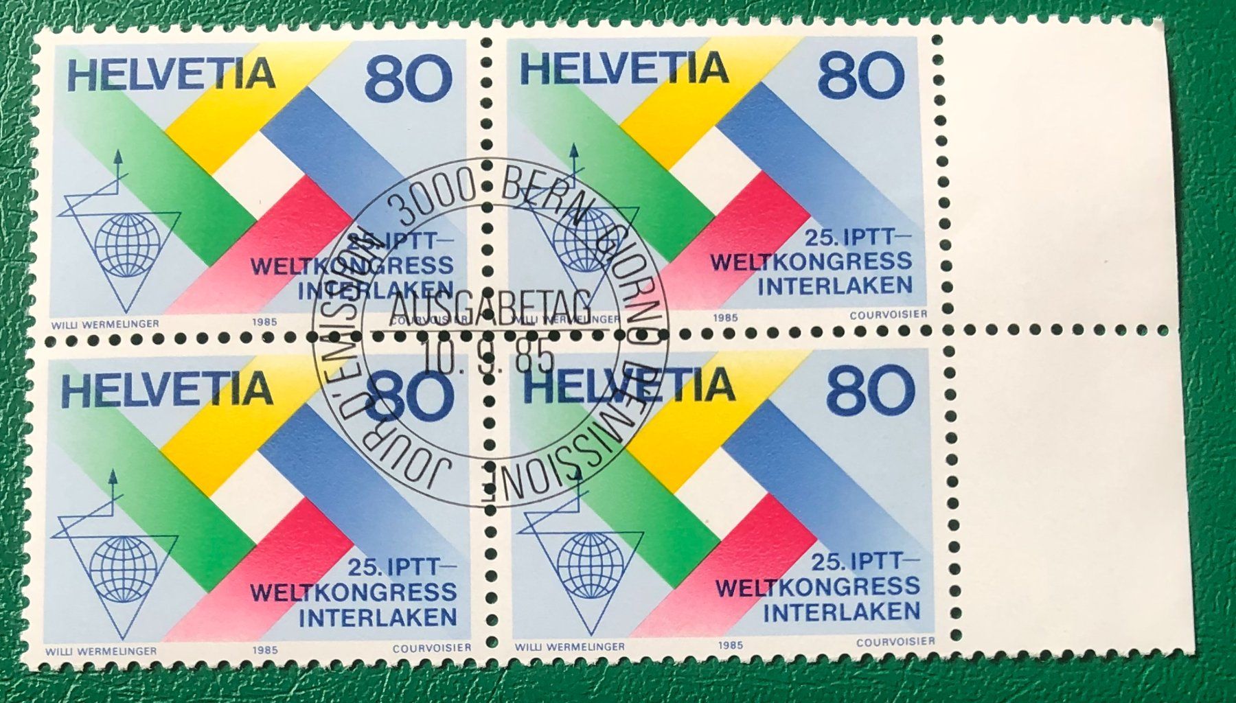 Tutti i francobolli: 4 er Block Nr. 719 mit Stempel Bern – Usato da Aarau venduto da Billa007
