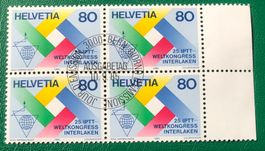 4 er Block Nr. 719 mit Stempel Bern