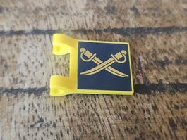lego 2335pb107 Yellow Flag 2 x 2 Square with Flat Edge
