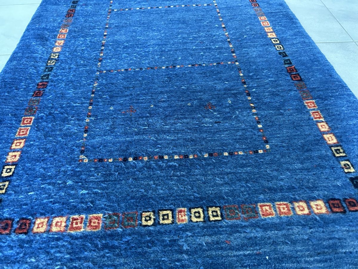 Gabbeh Teppiche: Gabbeh Baseri Orientteppich blau 1.33x0.78m – Gebraucht aus Lanzenhäusern von vic63 1