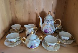 Edles Kaffeeservice ☕️ Goldrand, prunkvoll, 19. Jh. 👑