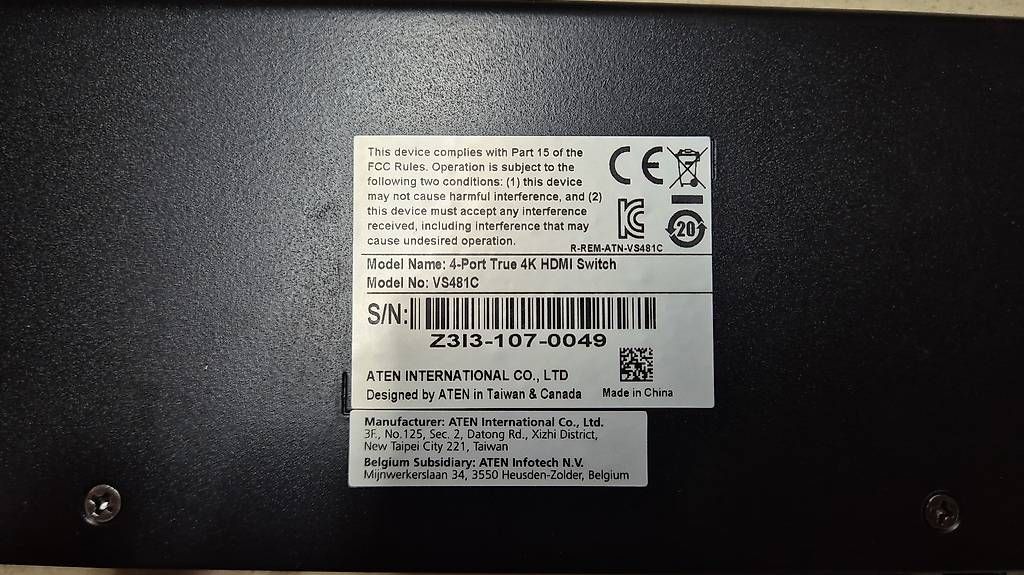 Hub & Switch: Aten vs481c 4K HDMI Switcher – Usato da Hohenrain venduto da Sven848 1