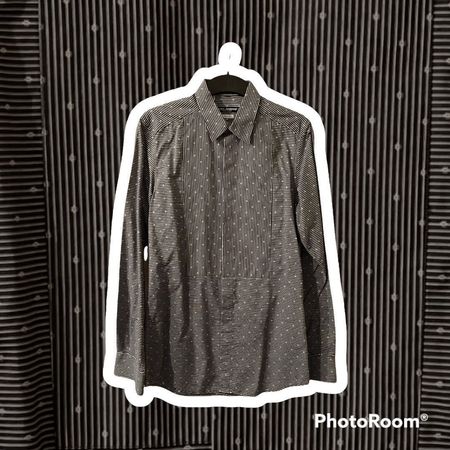 DOLCE&GABBANA Herren Shirt grau gestreift- EU38 - Wie neu.