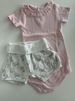 Neuwertig: Body Petit Bateau und Shorts Sanetta 68/74