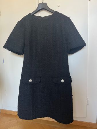 Robe H&M tweed noire, taille M - idéale automne