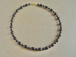 Collier aus schwarzem Obsidian