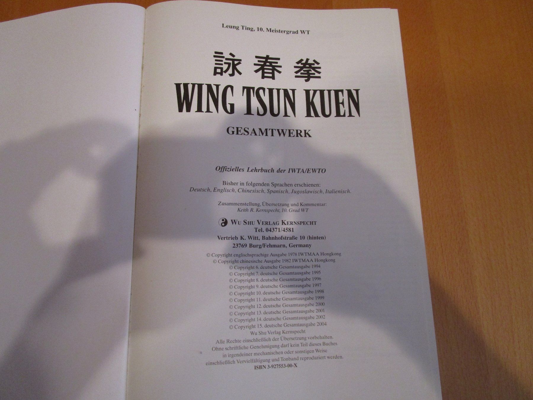 Libri: Wing Tsun Kuen  -  Kampfsportbuch – Usato da Wetzikon ZH venduto da Storchadebar 2