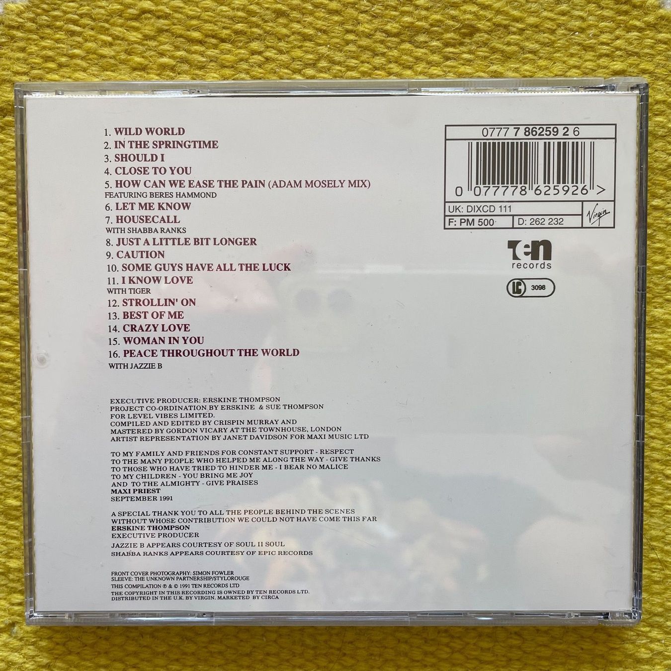 CD: MAXI PRIEST-BEST OF ME – Usato da Rorschacherberg venduto da CD-Roli 1