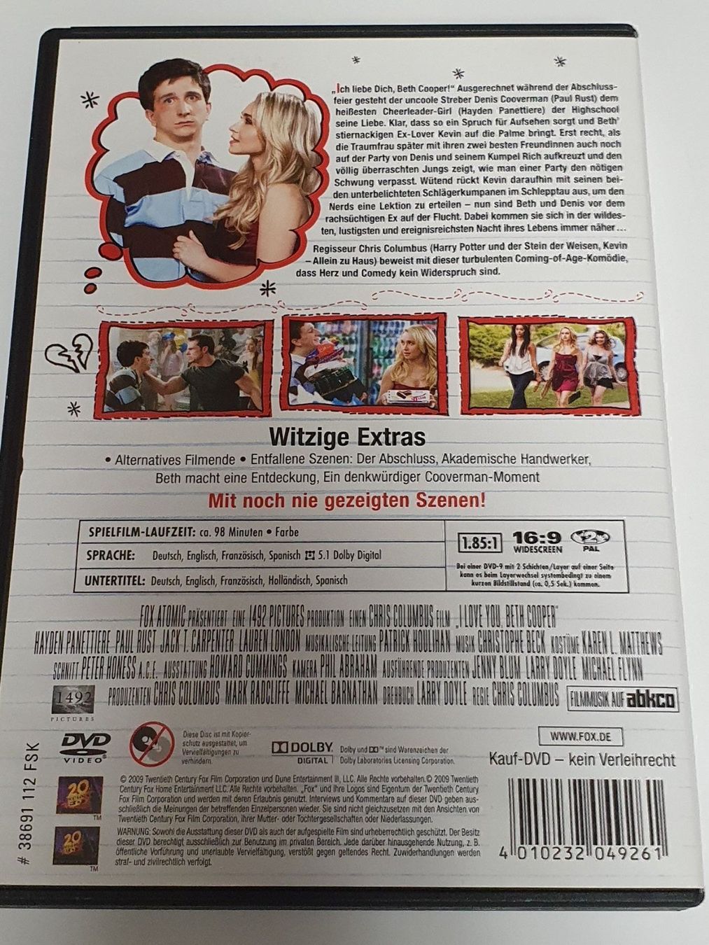 Tutti i DVDs: I love you Beth Cooper DVD – Usato da Oberdorf BL venduto da BaldenEagle 3