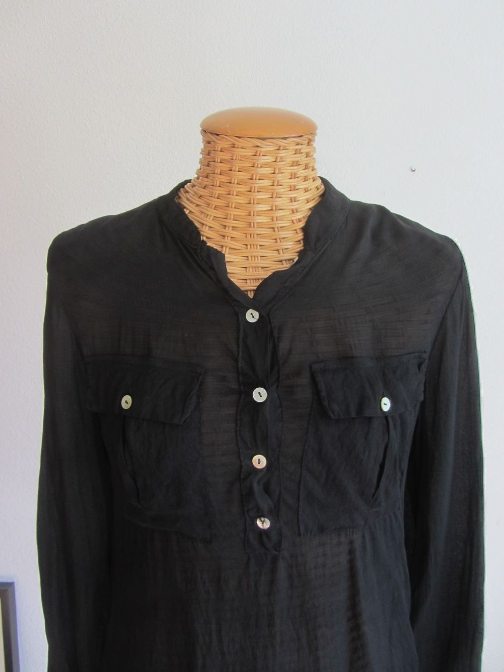 Chemisiers: MADE IN ITALY - Seide Bluse schwarz S – D'occasion à Zürich par Diazaio 1