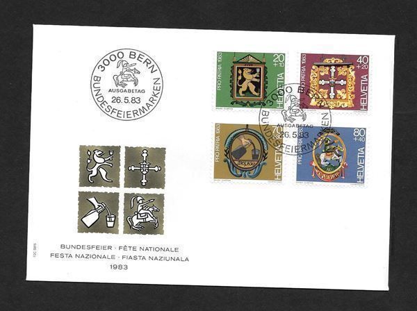 Tutti i francobolli: FDC Pro Patria Serie 1983; B198-B201 – Nuovo (secondo la descrizione) da Olten venduto da clotaldi