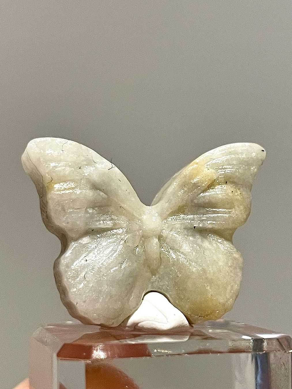 Ciondoli: Echte chinesische -Jade Schmetterling Ca.2cm – Nuovo (secondo la descrizione) da Schiers venduto da sisikristall 7