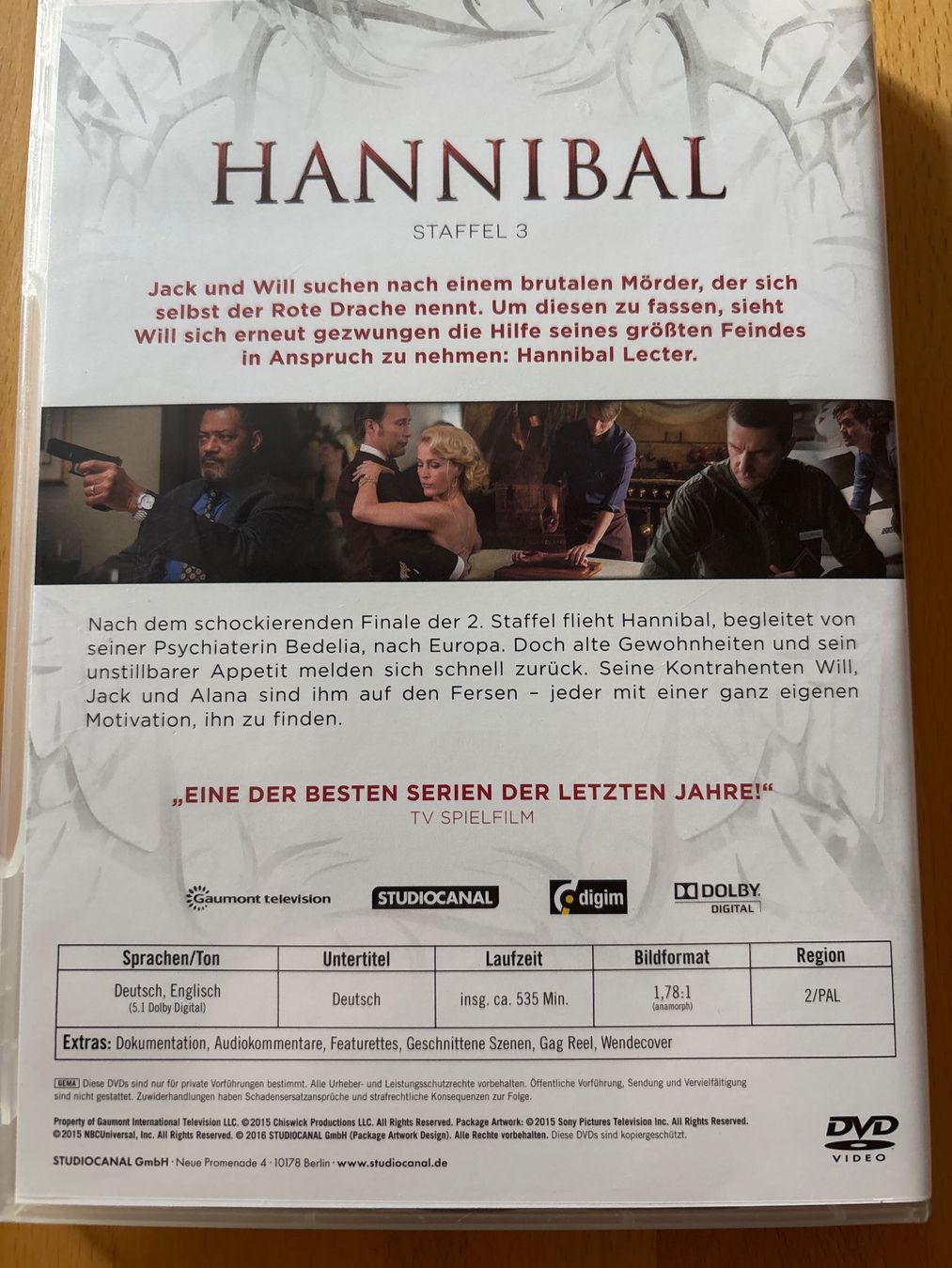Tous les DVDs: HANNIBAL – D'occasion à Lauwil par Turbo-Schnecke 9