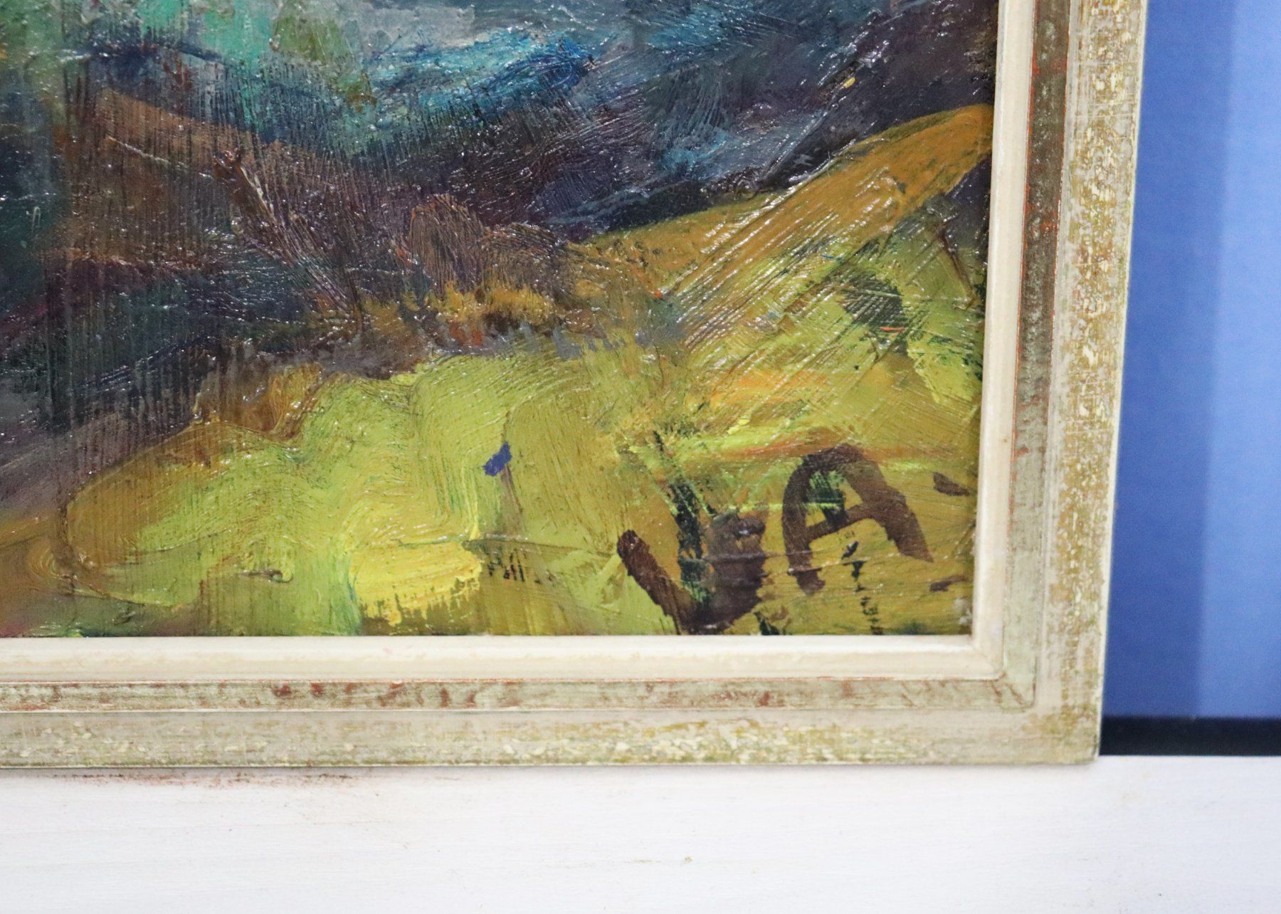 Dipinti: Viktor Aerni 1909-1994, Gemälde auf Platte, monogrammiert – Usato da Zug venduto da Kunst-Fundgrube 2