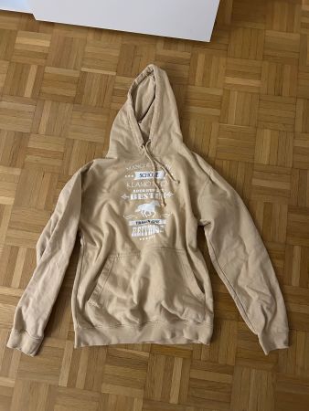 Beiger Hoodie Grösse S für Reiter