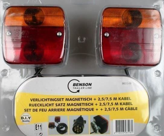 Rimorchi: Anhänger-Beleuchtungssatz magnetisch Ben – Nuovo e nell'imballaggio originale da St. Gallen venduto da schnaeppchen-preise 1