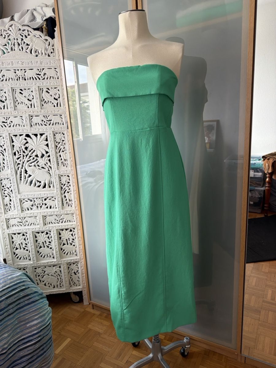 Kookai Vestiti: Robe bustier verte Kookai – Usato da lausanne venduto da annec777