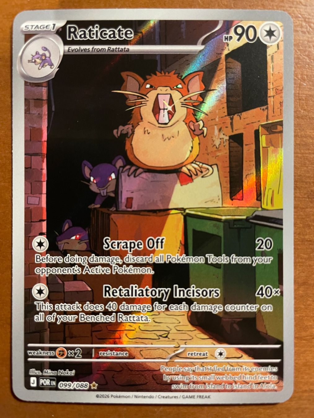 Pokémon Carte collezionabili: Pokemon Raticate (Versand gratis) – Nuovo (secondo la descrizione) da Chur venduto da Angerson