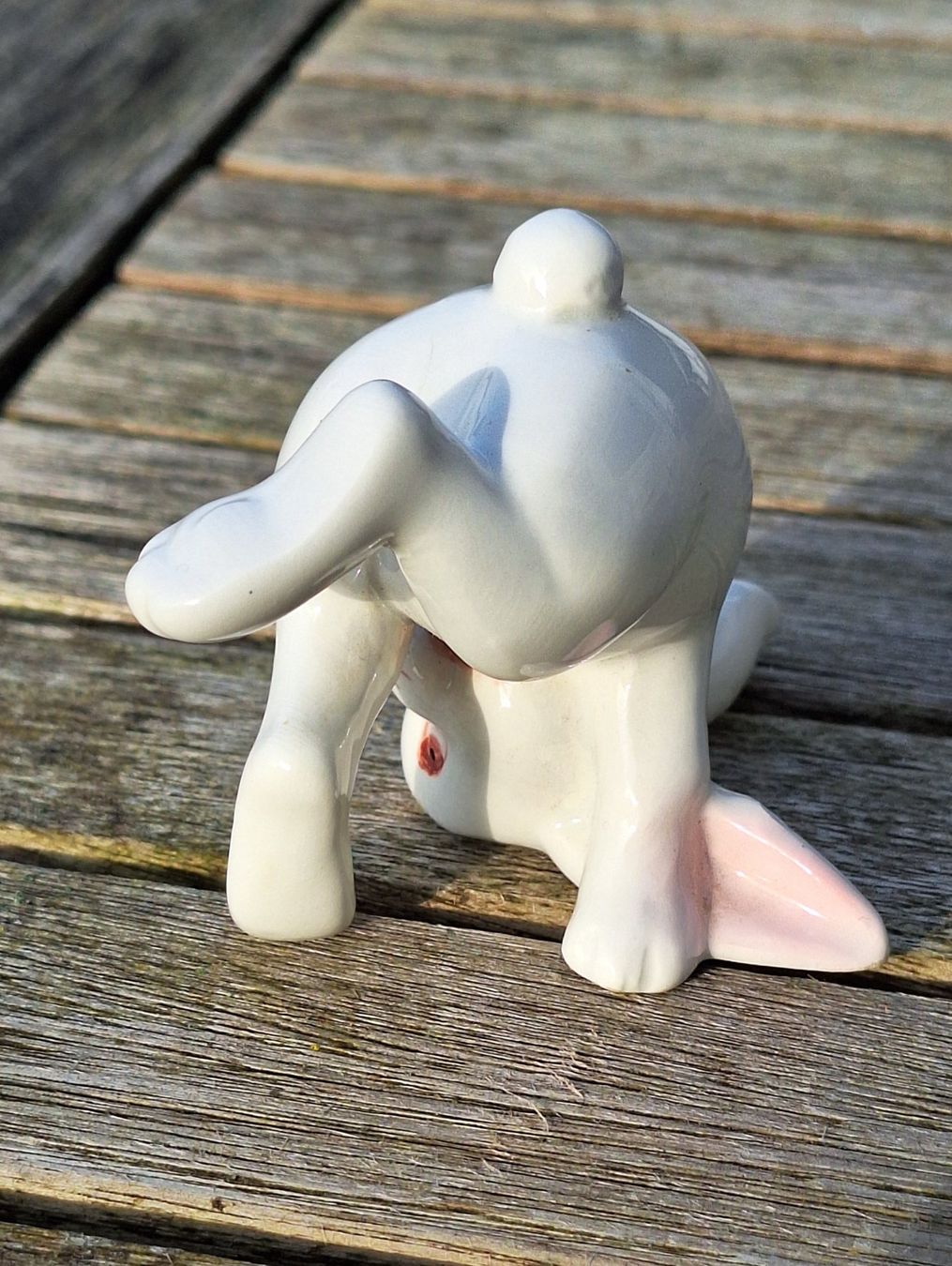 Figuren: Lustiger Keramik Osterhase im Kopfstand – Gebraucht aus Weinfelden von JoeBaer 2