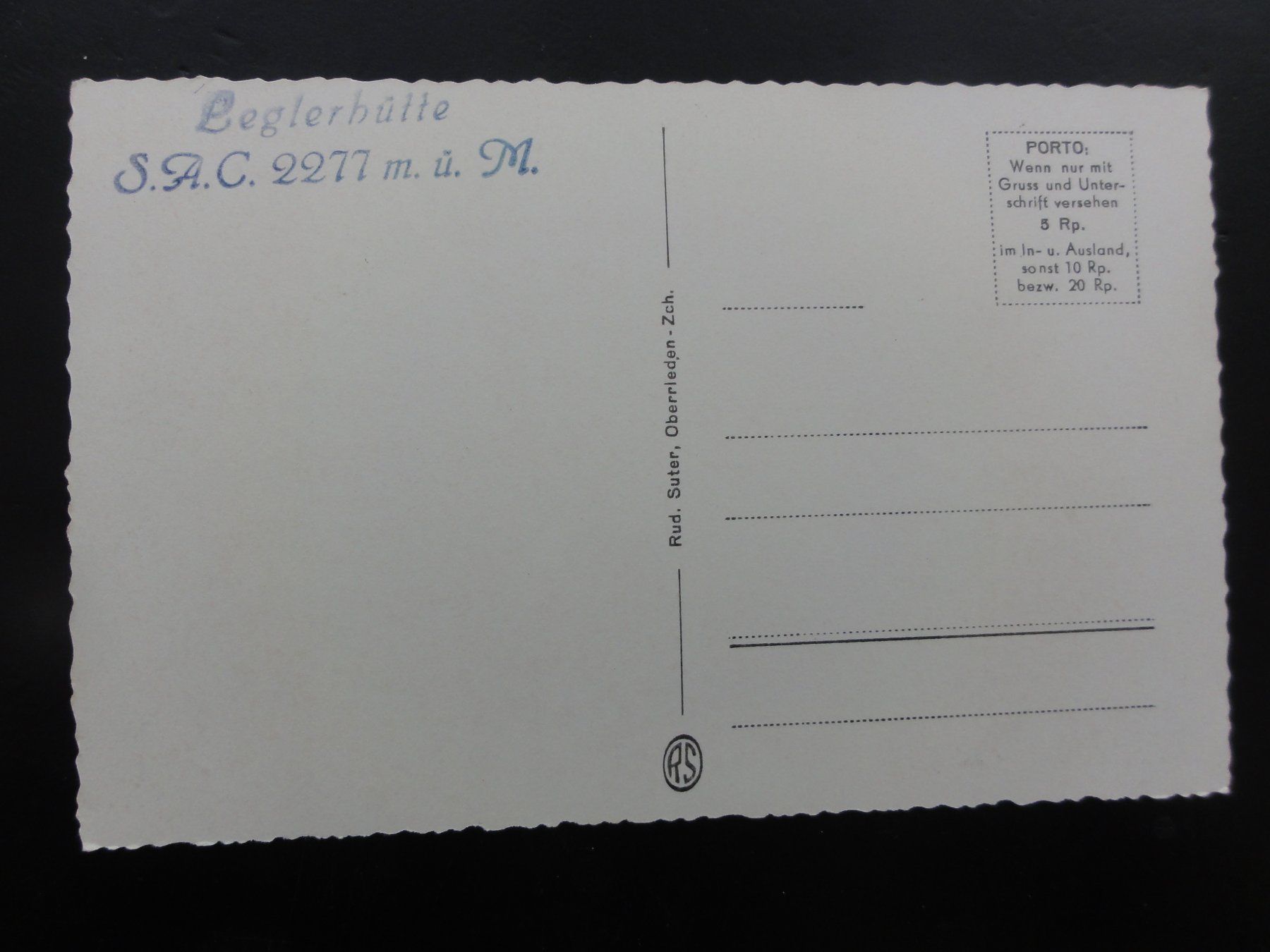 Cartoline postali: Antike Postkarte Der Kärpfstock – Nuovo (secondo la descrizione) da Abtwil SG venduto da mutts1 1